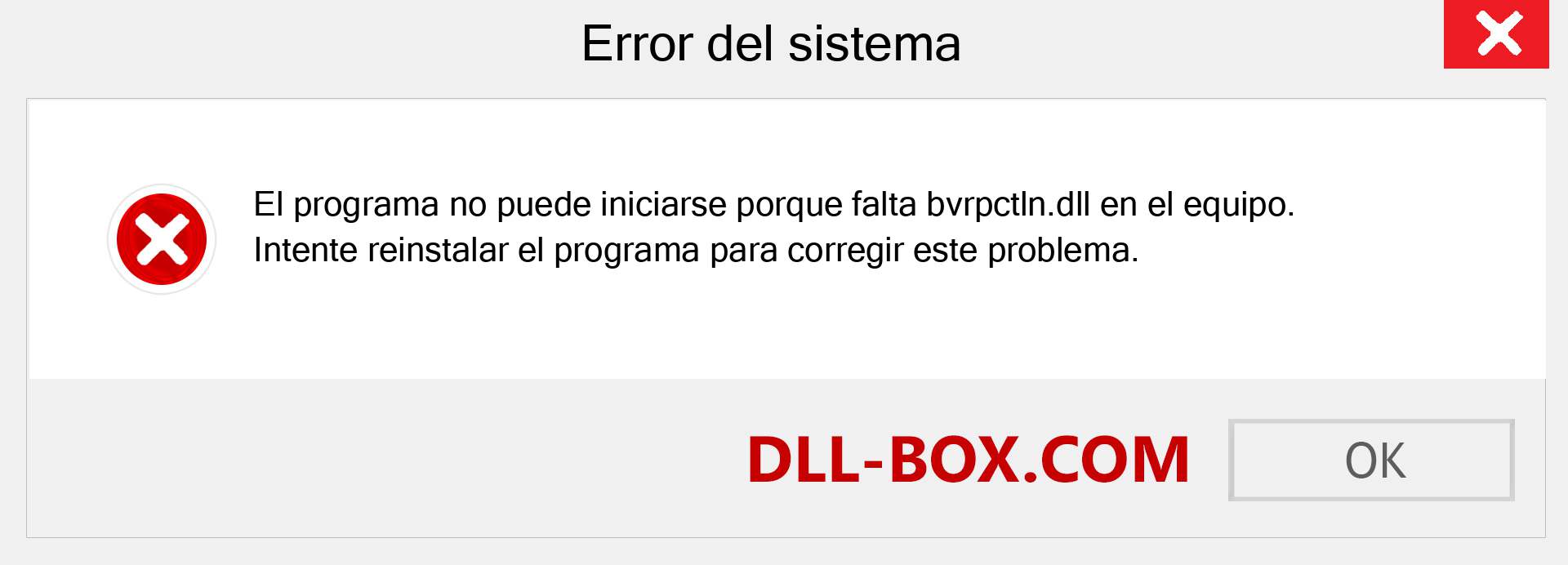 ¿Falta el archivo bvrpctln.dll ?. Descargar para Windows 7, 8, 10 - Corregir bvrpctln dll Missing Error en Windows, fotos, imágenes